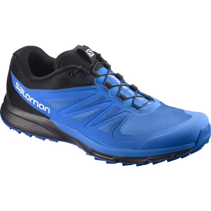 Chaussures De Trail Running Salomon Homme Bleu / Noir - Salomon SENSE PRO 2 - France (8712-TSELH)